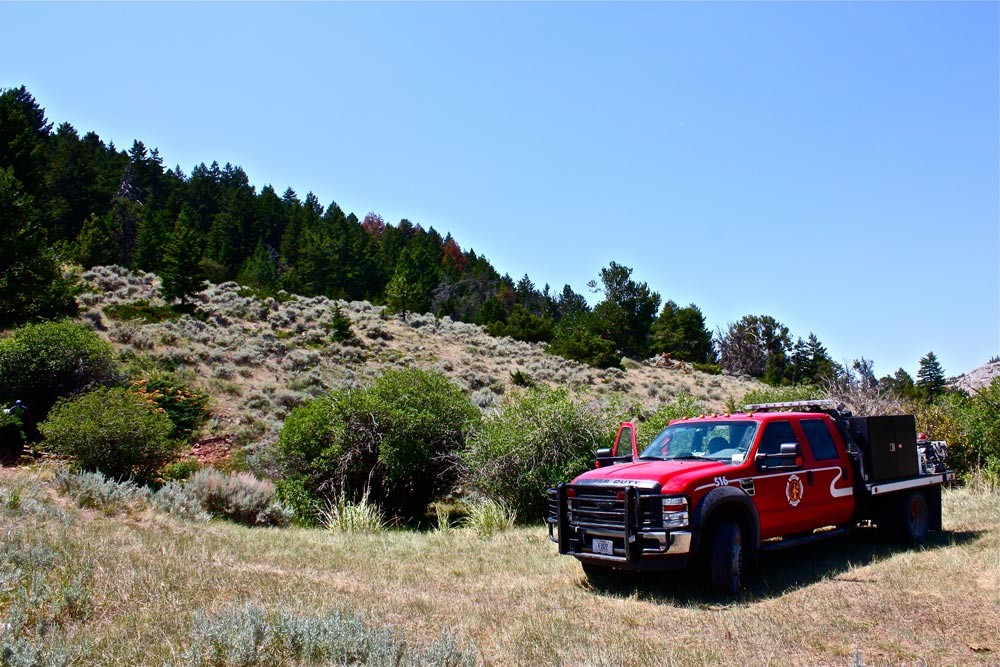 516 engine on hillside